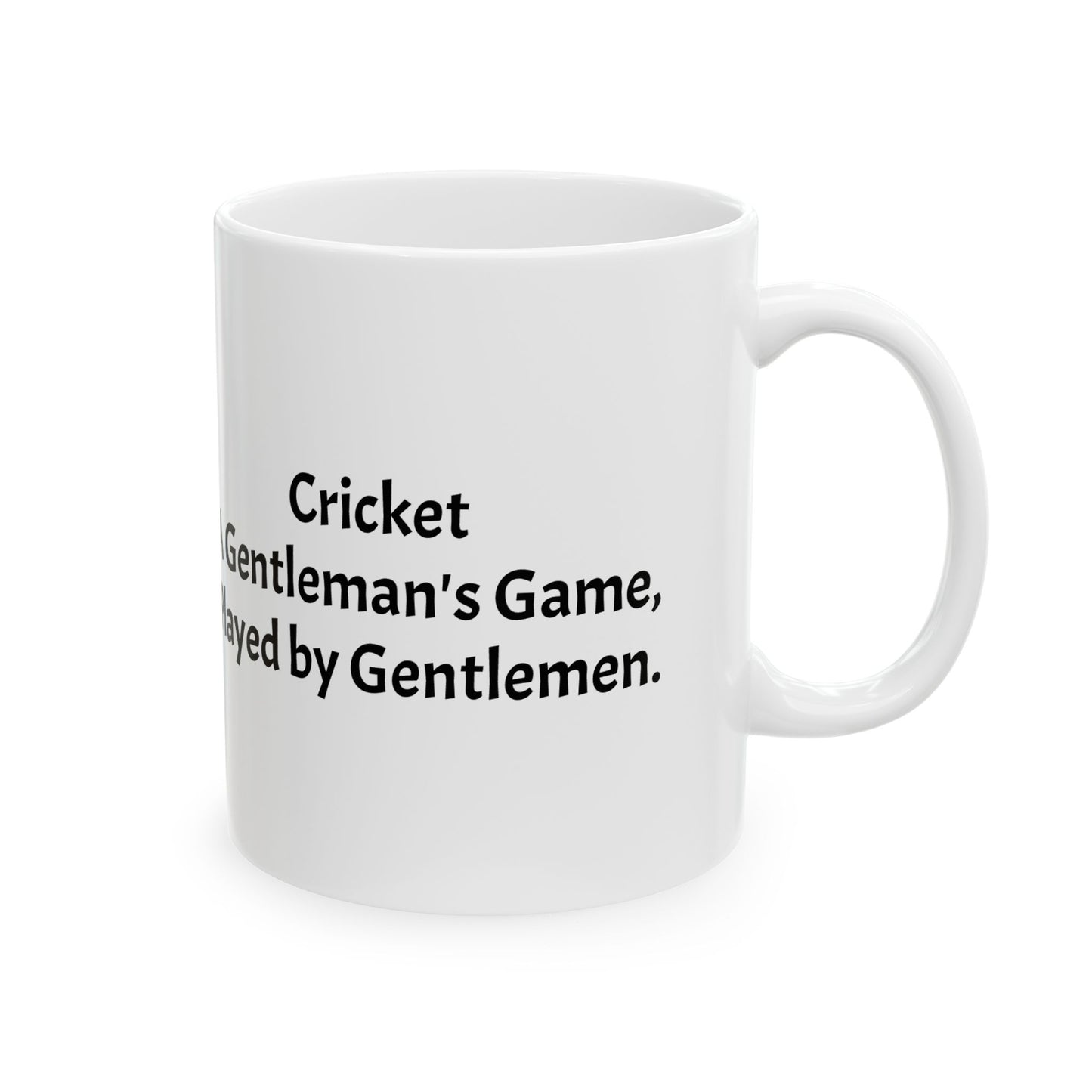 Cricket Mug .. A gentleman's game played by gentlemen. Original watercolor