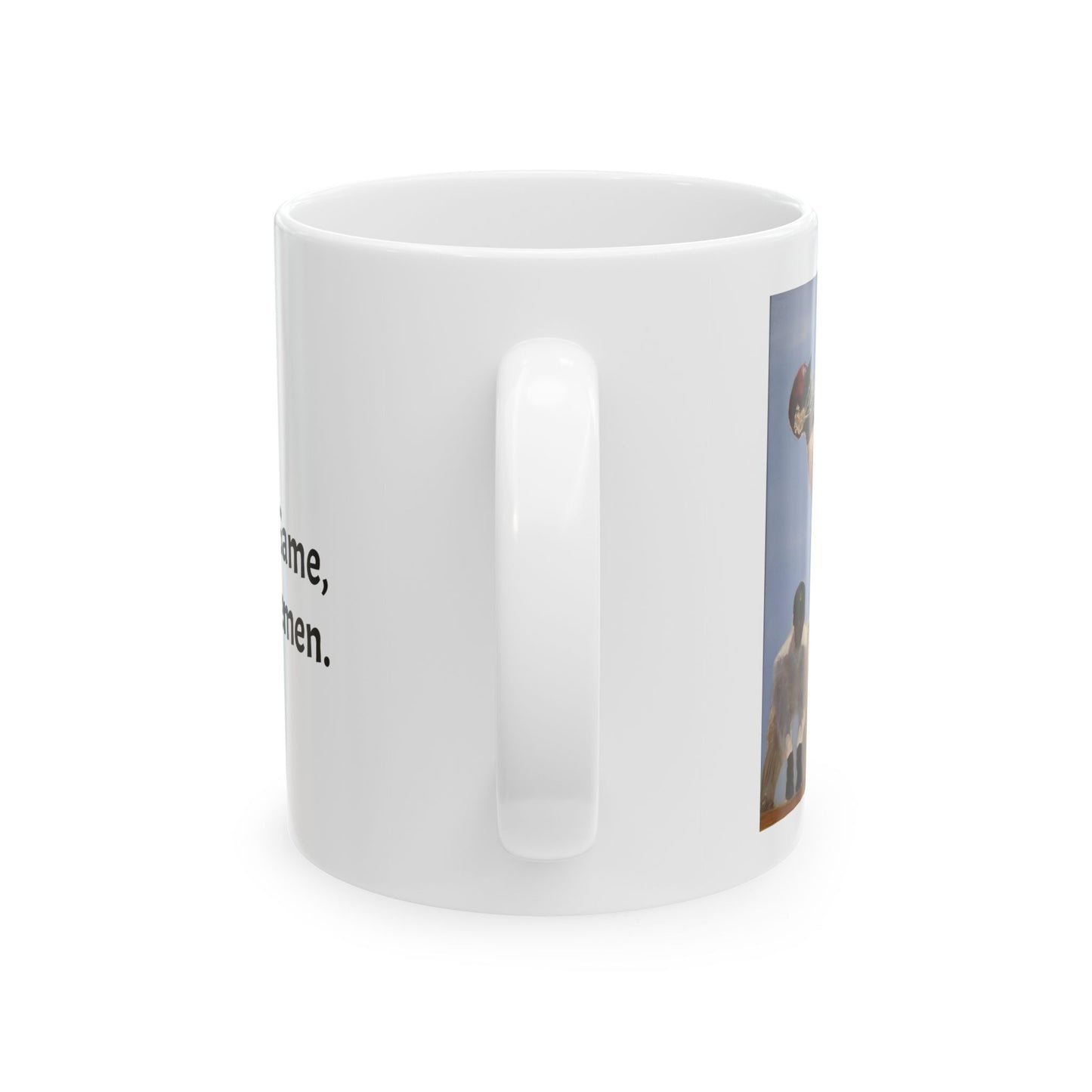 Cricket Mug .. A gentleman's game played by gentlemen. Original watercolor