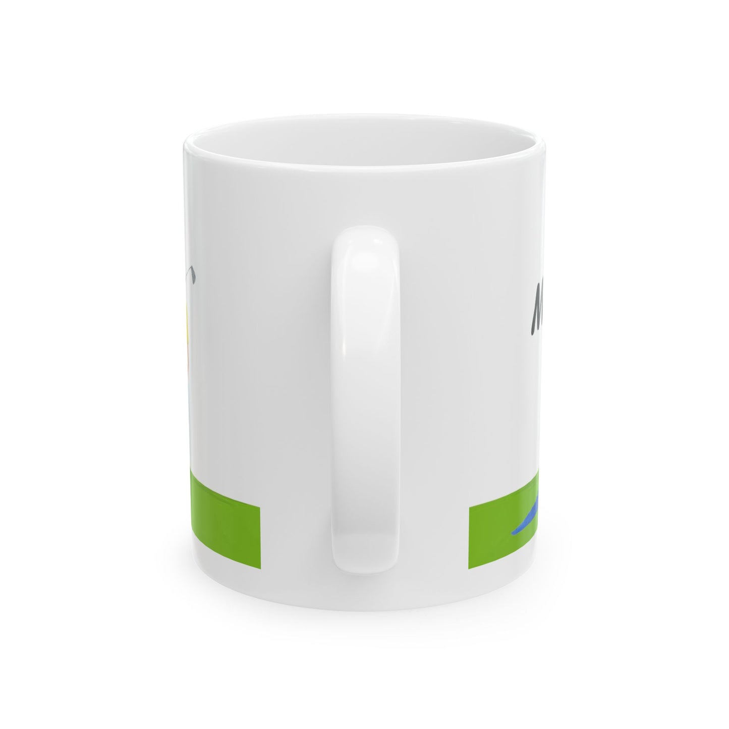 Ceramic Mug - Alligator Standoff with Golfer Design