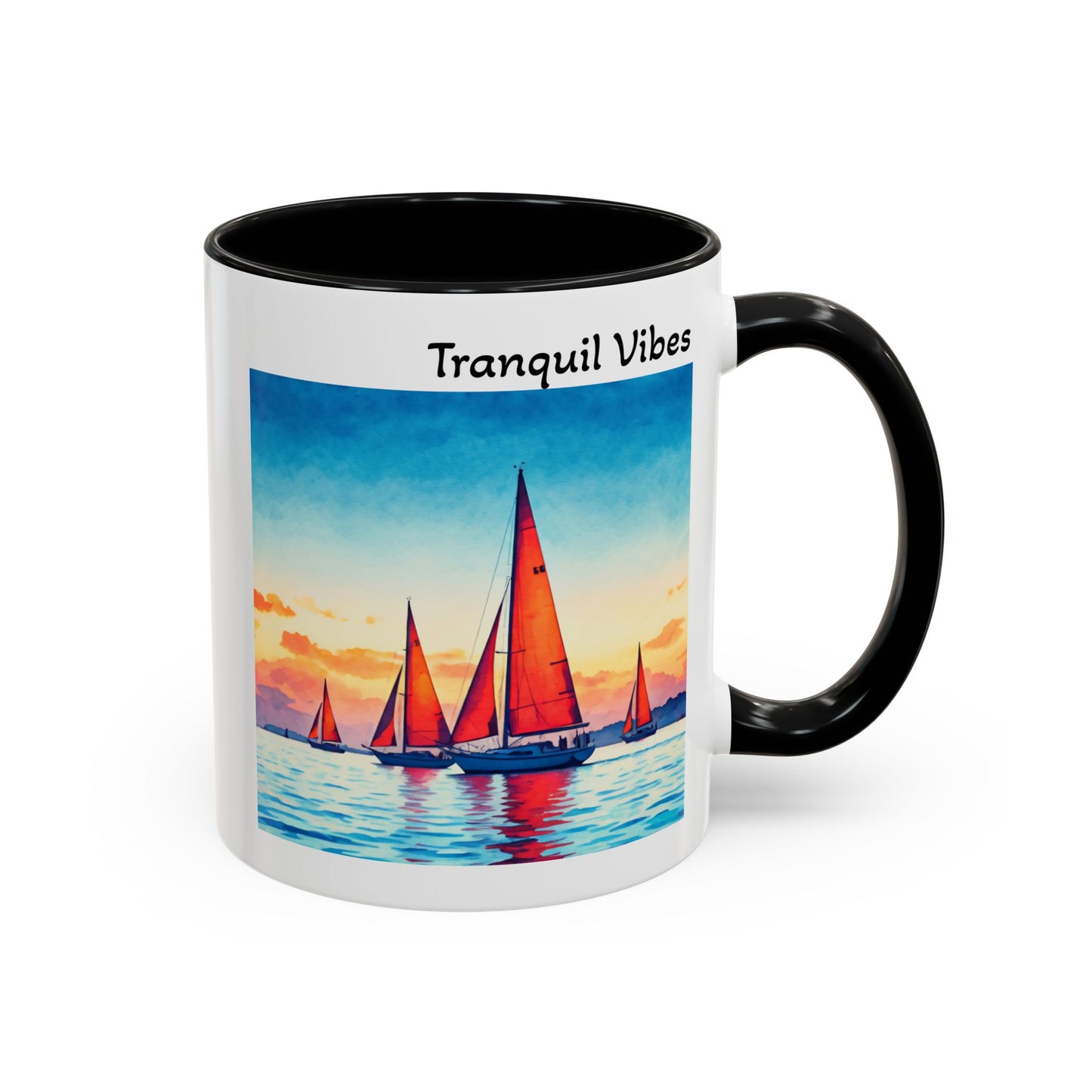 Mug - Tranquil Vibes Accent Coffee Mug (11, 15oz)
