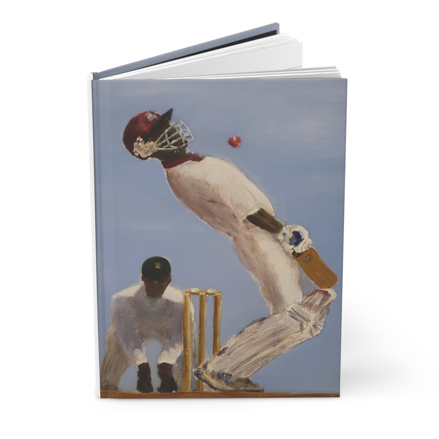 Cricket-Inspired Hardcover Journal | Matte Finish | Perfect for Sports Lovers, Note Taking, Gift Idea, Self-Reflection, Writing