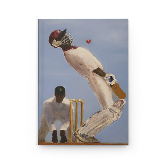 Cricket-Inspired Hardcover Journal | Matte Finish | Perfect for Sports Lovers, Note Taking, Gift Idea, Self-Reflection, Writing