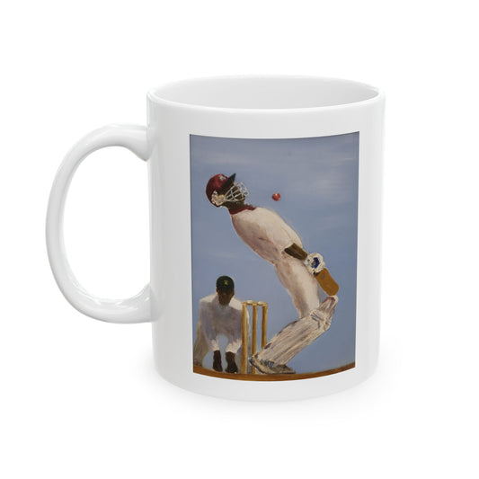 Cricket Mug  .. A gentleman's game played by gentlemen. Original watercolor