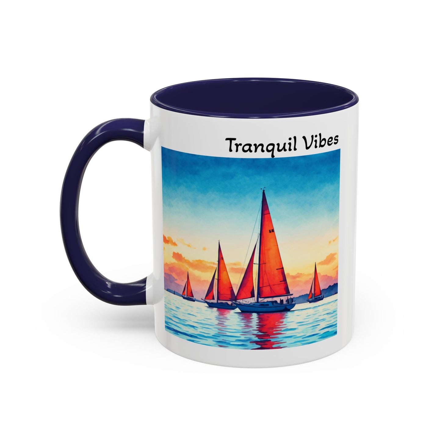 Mug - Tranquil Vibes Accent Coffee Mug (11, 15oz)